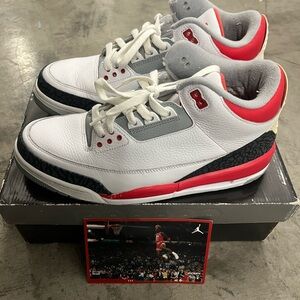 JORDAN 3’s RETRO FIRE RED | SIZE: 10.5